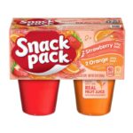 Snack Pack Strawberry & Orange Original Gel 4 x 3.25oz