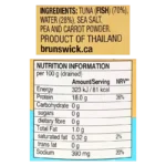 Brunswick, Tuna, Flaked In Water, 142g - Image 2