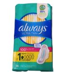 Always, Ultra Thin Regular (36 Pieces)