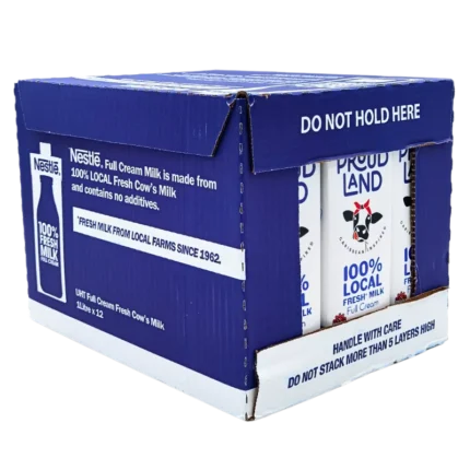 Nestle, Proud Land, Milk, UHT Full Cream, 1lt (12 Case)