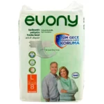 Evony, Adult Diaper, Unisex, Large (8 Pieces)