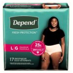 Depend, Fresh Protection Underwear Wear (Large) 17 Pieces