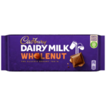 Cadbury, Chocolate Bar, Dairy Milk Chocolate & Wholenut, 120g
