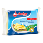 Anchor, Processed Cheese, Cheddar Slices, 200g (12 Slices)