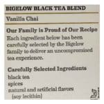Bigelow Vanilla Chai Black Tea (20 Tea Bag) - Image 2