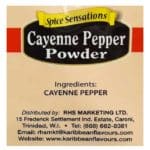 Karibbean Flavours Spice Sensations Cayenne Pepper 20g - Image 2