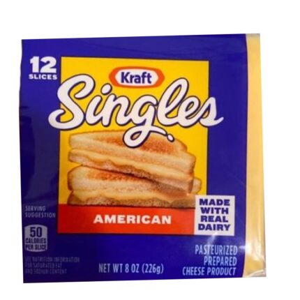 Cheese Slices, American Singles, 8oz (12 Slices