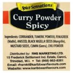 Karibbean Flavours Spice Sensations Curry Powder Spicy 85g - Image 2
