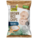 RiceUP!, Brown Rice Chips, Sea Salt, 60g