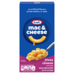 Kraft, Mac & Cheese, Mini Shells, Three Cheese, 7.25oz