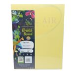 BriCha Bristol Board Sheets Yellow 180gsm 100pk