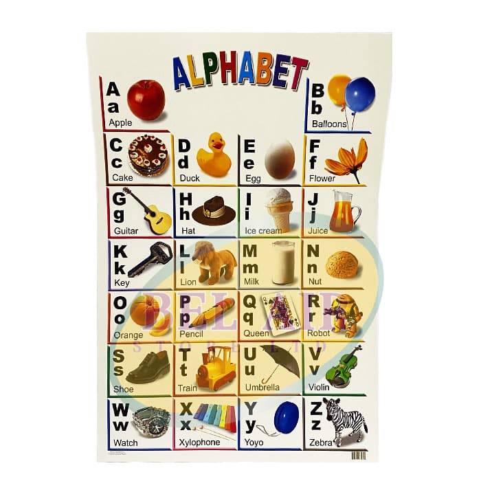 80396803430.jpg Learning Chart, Alphabet - Image 1