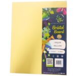 BriCha Bristol Board Yellow 180gsm 25pk