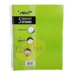 Winners, Spiral Notebook, 5 Subject, Assorted Colours - Image 3