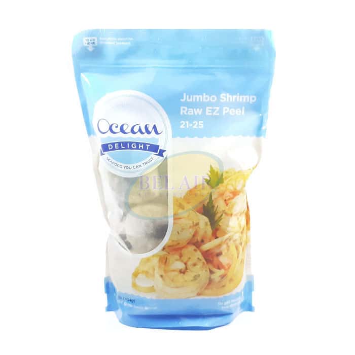 99934500309_.jpg Ocean Delight Jumbo Shrimp Raw EZ Peel 21-25 (1 LB) - Image 1