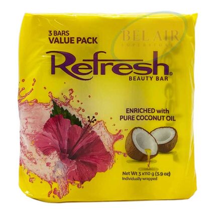 Beauty Bar With Pure Coconut Oil Yellow 3pk