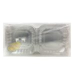 Fakpak 8" Plastic Container With Hinge Lid 50pk