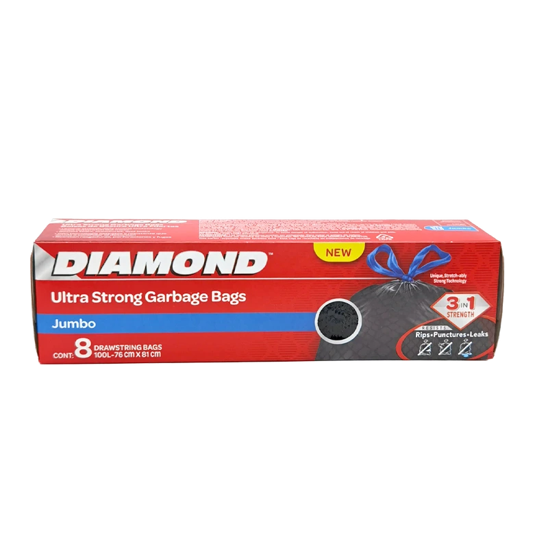 Diamond Ultra Strong Garbage Bags (8 Jumbo Bags) - Bel Air Store Limited