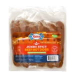 Naisa, Jumbo Hot Dogs, Spicy Beef, 432g (6 Pack)