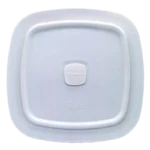 Marinex Square Glass Bowl with Plastic Lid 500ml - Image 2