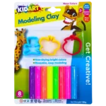Kid Art, Modeling Clay Set, Neon Colours (11 Pieces)