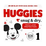 Huggies Snug and Dry S1 (108 diapers)