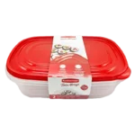 Rubbermaid Takealongs Large Rectangle Containers 1.1 Gallon (2 Containers)
