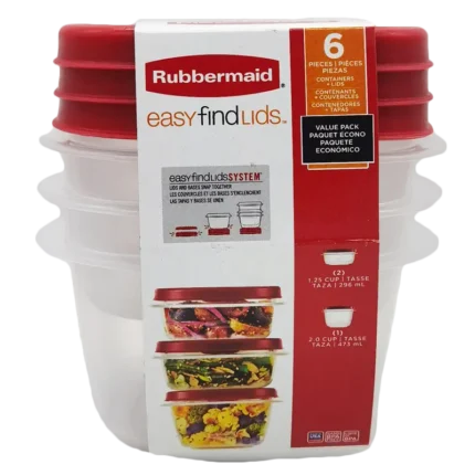 Rubbermaid Easy Find Lids Containers (3 Containers)