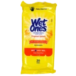 Wet Ones Antibacterial Hand Wipes Tropical Splash (20 Wipes)