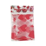 Patterned Cellophane Basket Bags, Hearts (2 Piece)