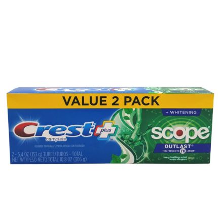 Complete Whitening Toothpaste, Mint 5.4oz (2 Pack