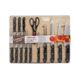Gibson Home, Knife Set with Cutting Board, Wildcraft (15 Piece)