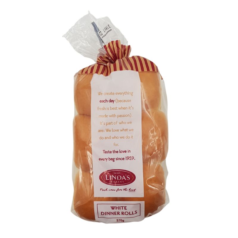 88729802402 Linda's Bakery, White Dinner Rolls - Image 1