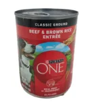 Purina ONE Beef And Brown Rice Entrée Classic Ground Adult Dog Food (13oz)