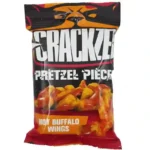 Crackzel,Pretezel Pieces, Hot Buffalo Wings, Flavored (85g)