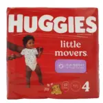 Huggies, Little Movers Diapers, Size 4 (22 Diapers) - Image 2