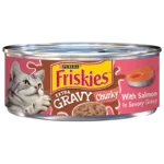 Purina, Friskies, Wet Cat Food, Extra Gravy Chunky, Salmon, 5.5oz