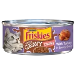 Purina, Friskies, Wet Cat Food, Extra Gravy Chunky, Turkey, 5.5oz