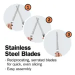 Proctor Silex, Easy Slice Electric Knife, White - Image 3