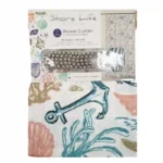 SHOWER CURTAIN &RINGS#14006 ..