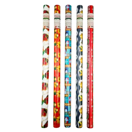 Wrapping Paper, Single Roll, Christmas, Assorted, 35ft