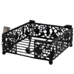 Country Home, Napkin Holder, Black