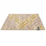 Rug 50cm x 80cm #plush Gold - Image 3