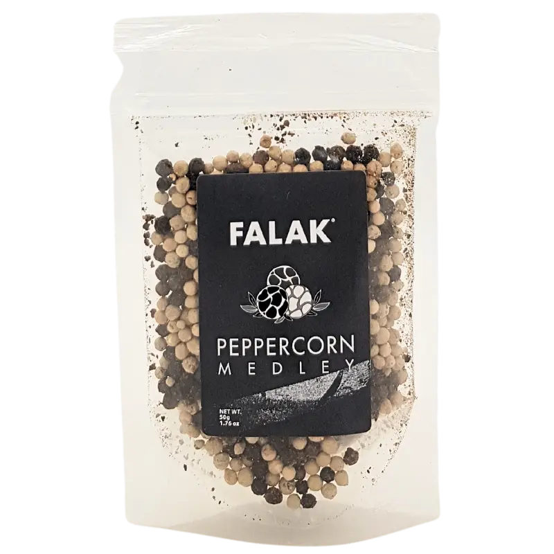 8961100096930 Falak, Seasoning, Whole Peppercorn, Medley, 50g - Image 1