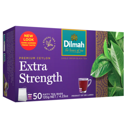 Dilmah, Ceylon Tea, Extra Strength, 120g (50 Tea Bags)