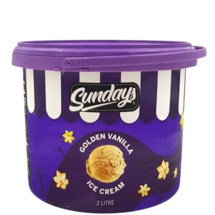 Sundays, Golden Vanilla, Ice Cream (2 Liter)