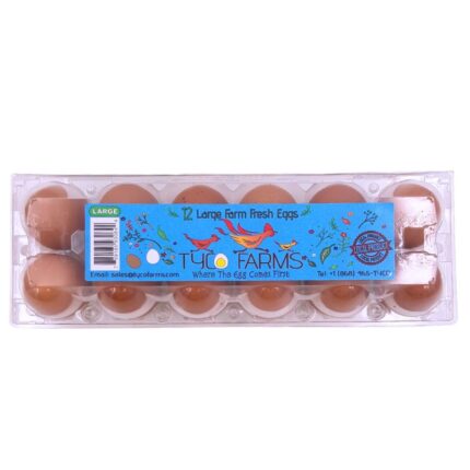 Tyco, Farms Eggs Dozen Large (12 eggs)