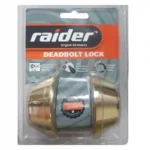 Raider, Deadbolt Lock Brass