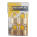 Yale, Brass Padlock 4 Pack 60mm