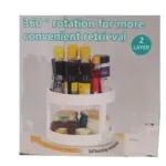 Multi-Functional, Rotating Storage (2 Tier Tray) - Image 2